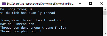 Đa luồng trong C#
