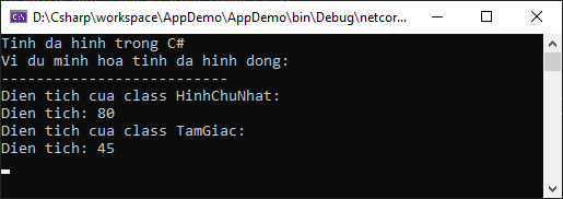 Tính đa hình trong C#