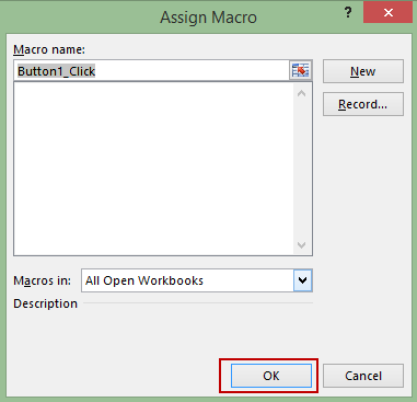 Tạo một Macro trong Excel