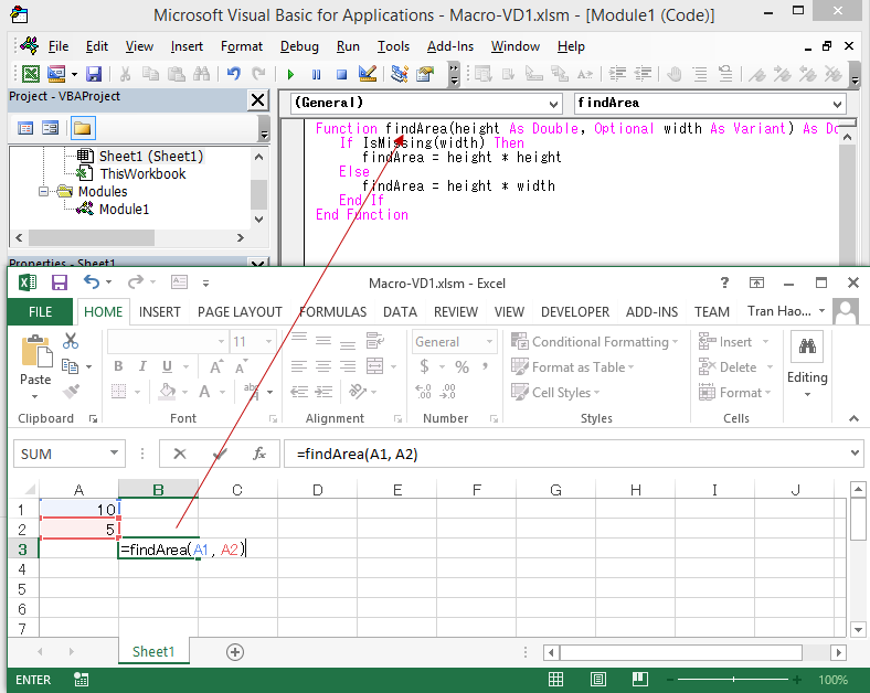 Function trong VBA 2