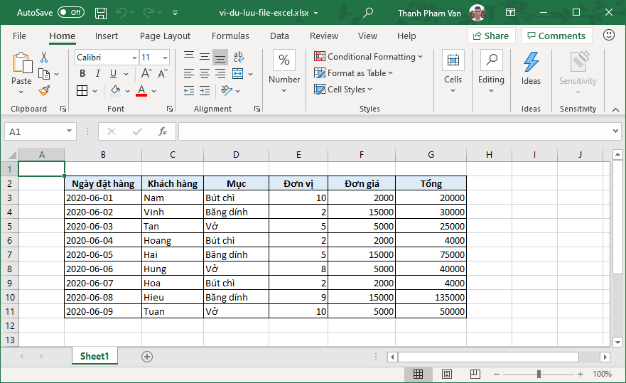 Copy bảng tính (Worksheet) trong Excel