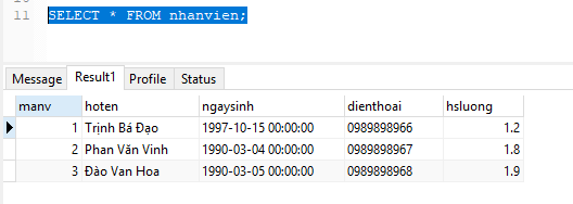 Câu lệnh INSERT trong MySQL