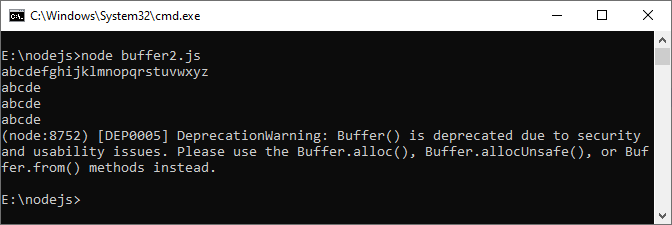 Buffer trong Node.js