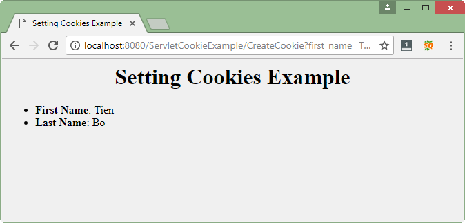 Xử lý cookie trong servlet