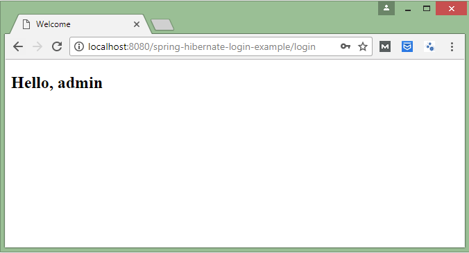 Ví dụ login trong Spring 4 Web MVC - Hibernate 4 XML Mapping